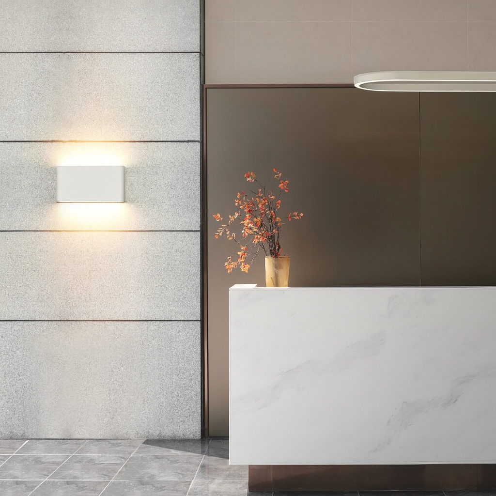 Aplique Exterior Blanco