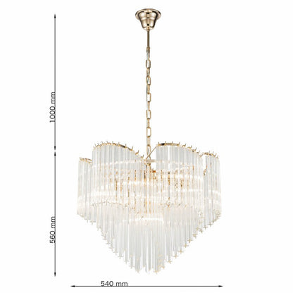 Lámpara colgante de cristal EINH - CLN126-D55