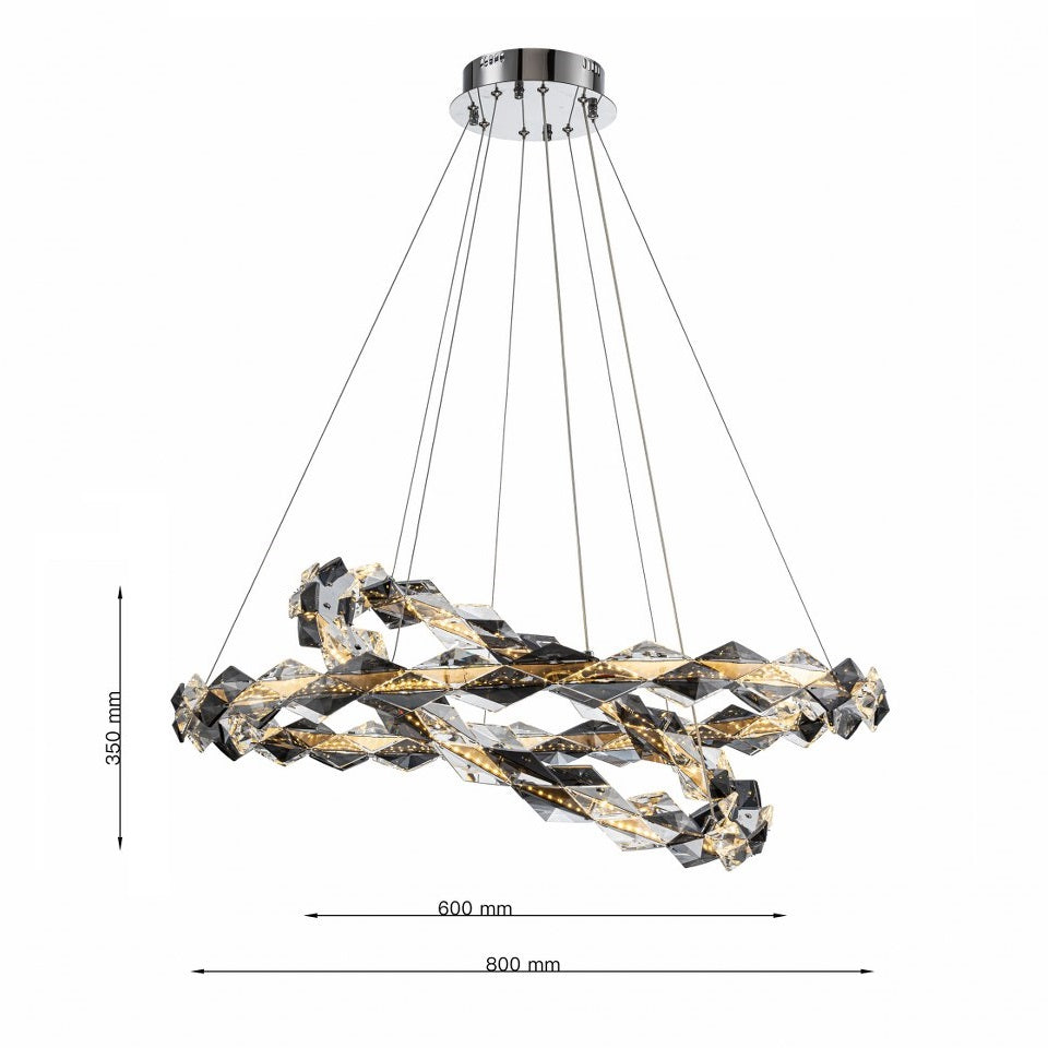 Lámpara colgante ICY CLN127-D80+60