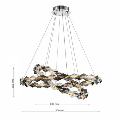 Lámpara colgante ICY CLN127-D80+60