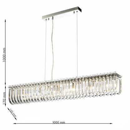 Lámpara colgante de cristal CARV - CLN131-L100