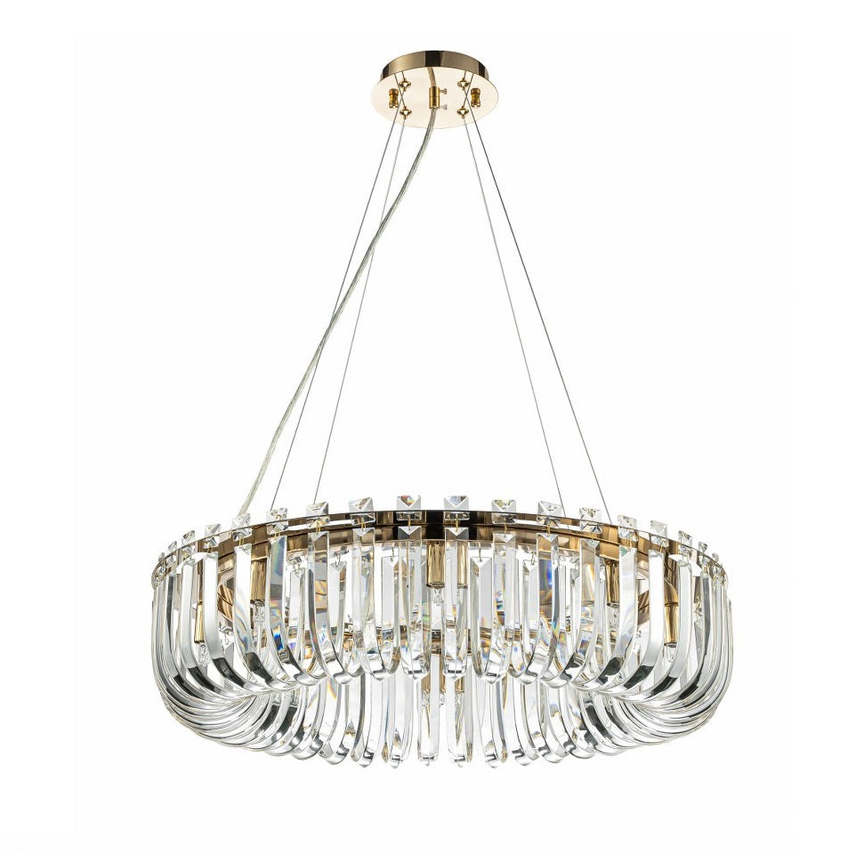 Lámpara colgante de cristal CARV - CLN132-D60P