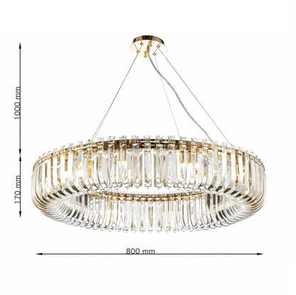 Lámpara colgante CARV - CLN132-D80P