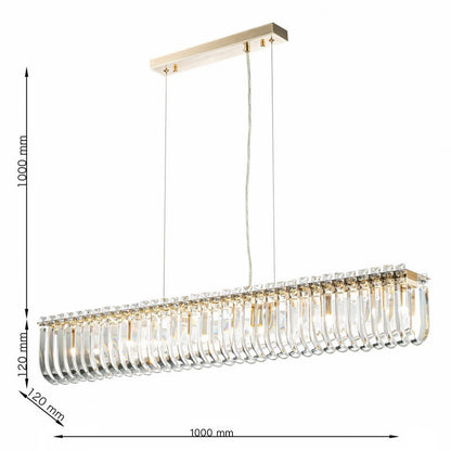 Lámpara colgante de cristal CARV - CLN132-L100
