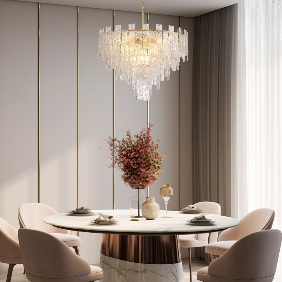 ICELUX Lampara colgante de cristal CLN133-D80