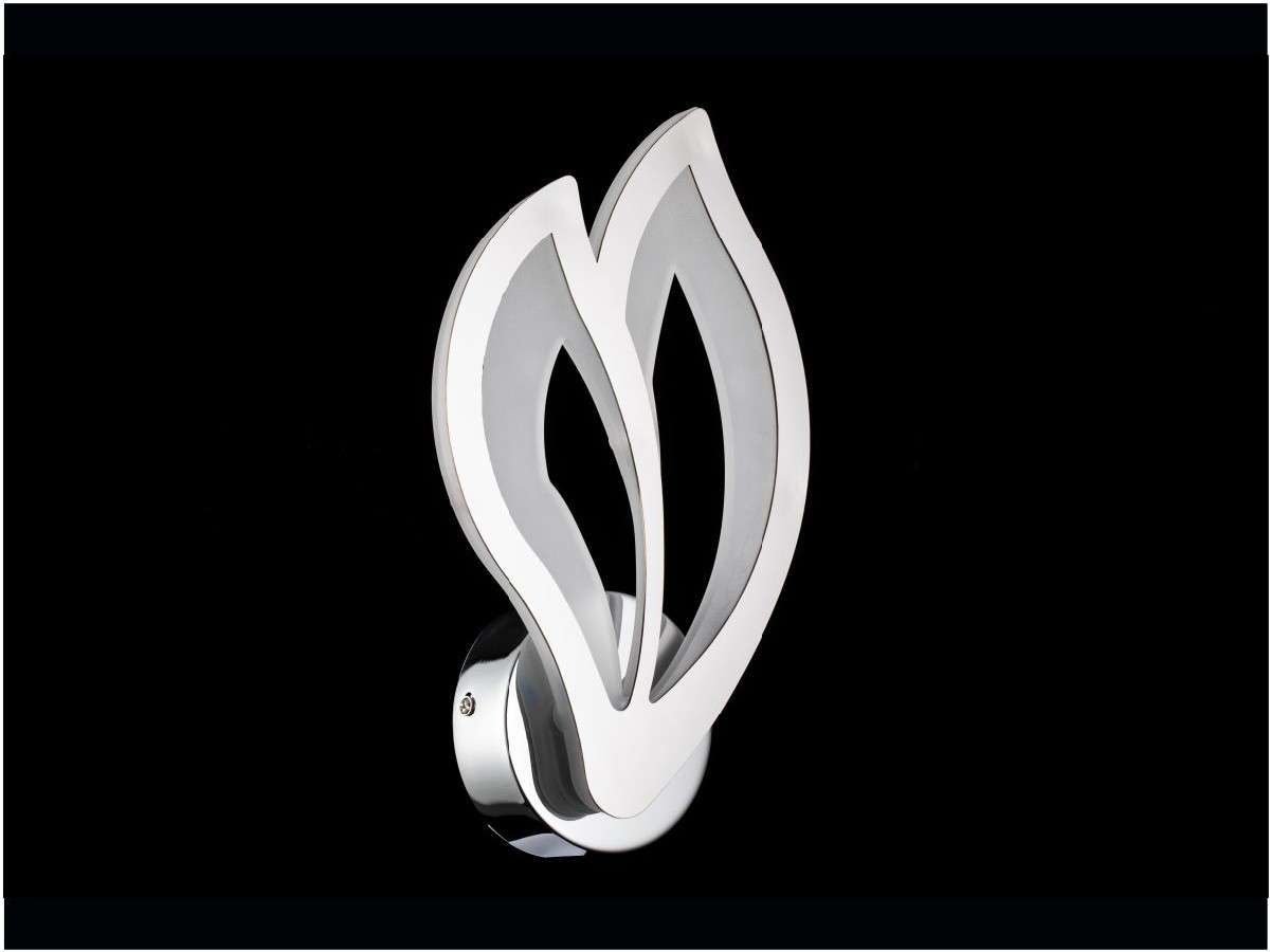 Aplique De Pared Con Forma De Flor Led Inegrado CCT Gris