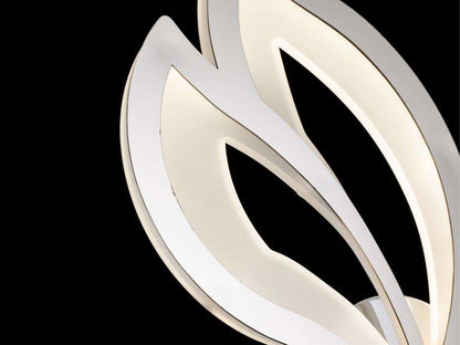 Aplique De Pared Con Forma De Flor Led Inegrado CCT Gris