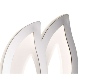 Aplique De Pared Con Forma De Flor Led Inegrado CCT Gris