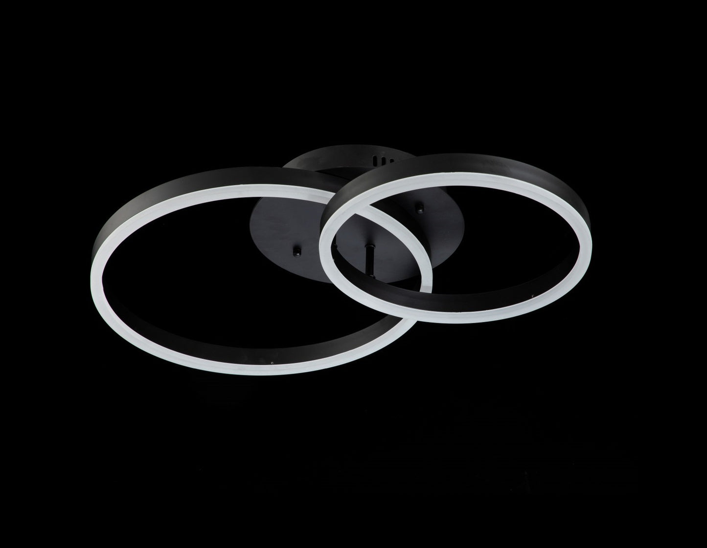 Lampara 2 Aros Led CCT Regulable Negro