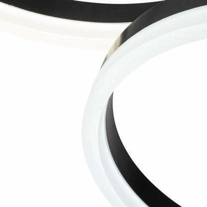 Lampara 4 Aros Led CCT Regulable Negro