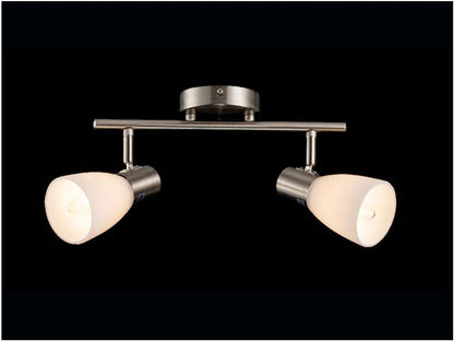 Aplique de pared negro metalizado bombilla E14 BATH FL703-2w