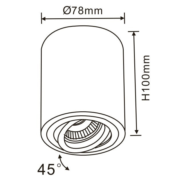 Downlight RONDO FL801-1C WHITE