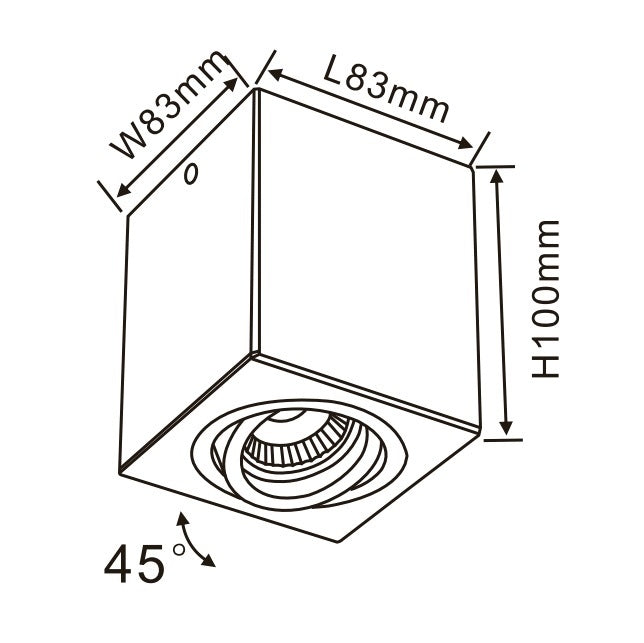 Downlight CUADRO FL803-1C WHITE