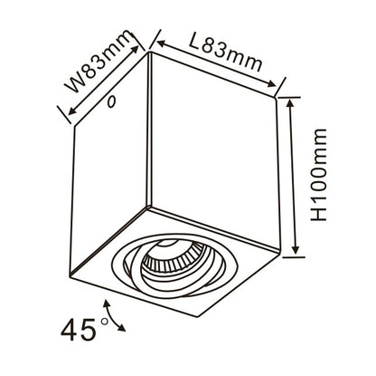 Downlight CUADRO FL803-1C WHITE