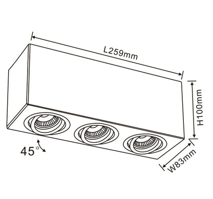 Downlight CUADRO FL803-3C WHITE