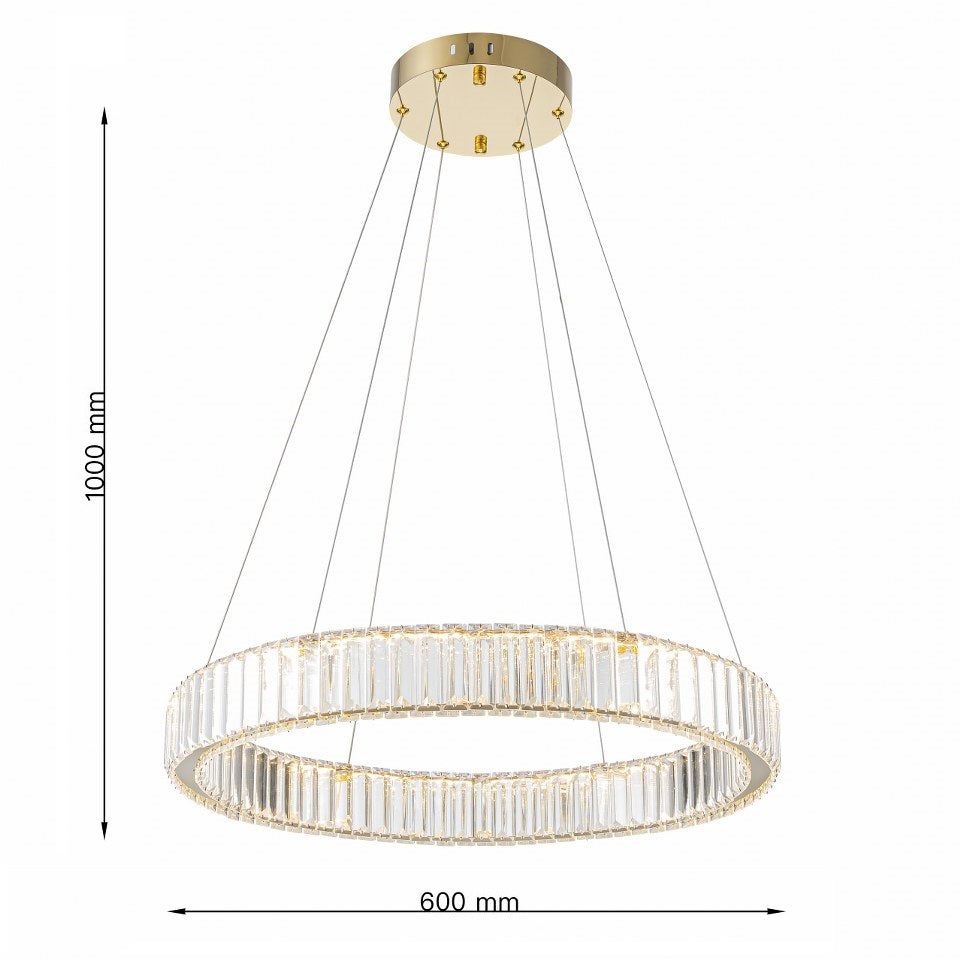 Lámpara colgante Crysto LP127-D60P