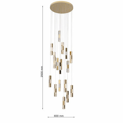 Lámpara colgante Stair LP128-18GD