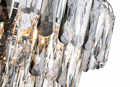 Lámpara colgante de acero y cristales modelo AVOLA LP156-D50