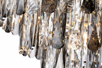 Lámpara colgante de acero y cristales modelo AVOLA LP156-D50