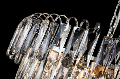 Lámpara colgante de acero y cristales modelo AVOLA LP156-D50