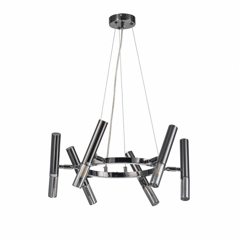 Lampara Colgante Bombilla G9 Moderna Negro