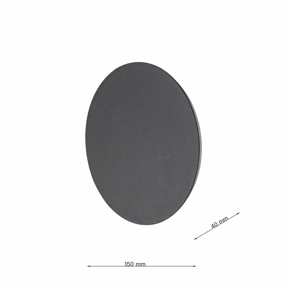 Aplique de interior Led Decorativo Moderno Negro