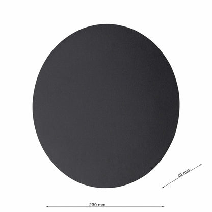 Aplique De Pared Decorativo Con Led Negro