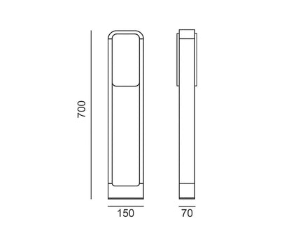 Baliza exterior SIGGEN LP9051-L60