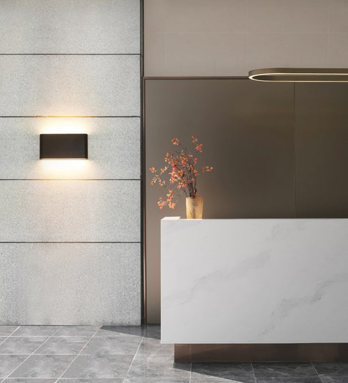 Aplique Exterior Negro