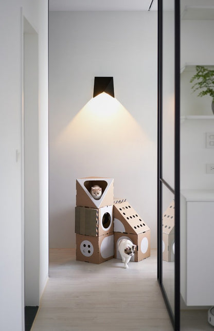 Aplique exterior Negro